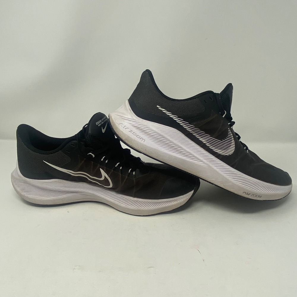 Nike Air Zoom Winflo 8 Mens Running Shoes Black White CW3421-005 Size 11